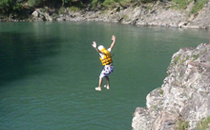 ラフティング、飛び込み